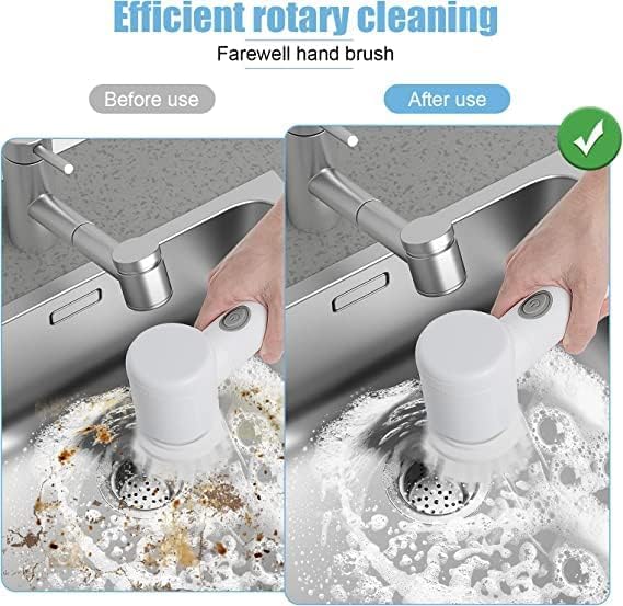 PowerScrub Electric Cleaning Brush – Cordless Handheld Rotary Scrubber & Polisher for Shower, Tub, Stove & Tile