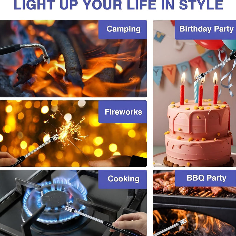 USB Rechargeable Flexible ARC Lighter for Kitchen & Home|No More Fuel (1 Pc)
